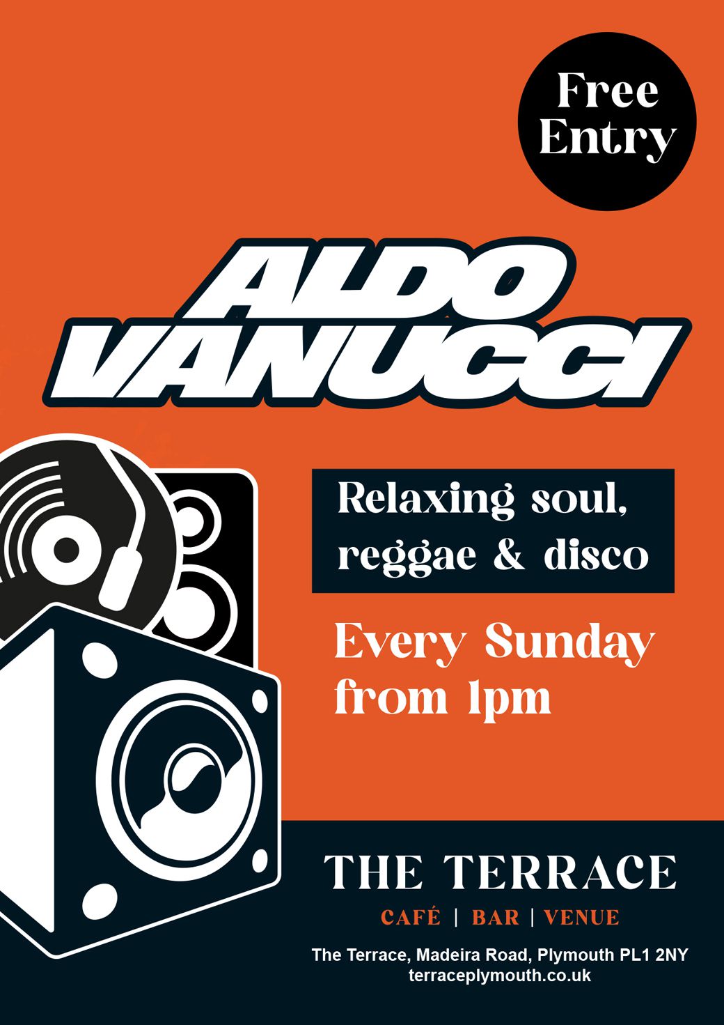 Aldo Vanucci Event at the Terrace Poster