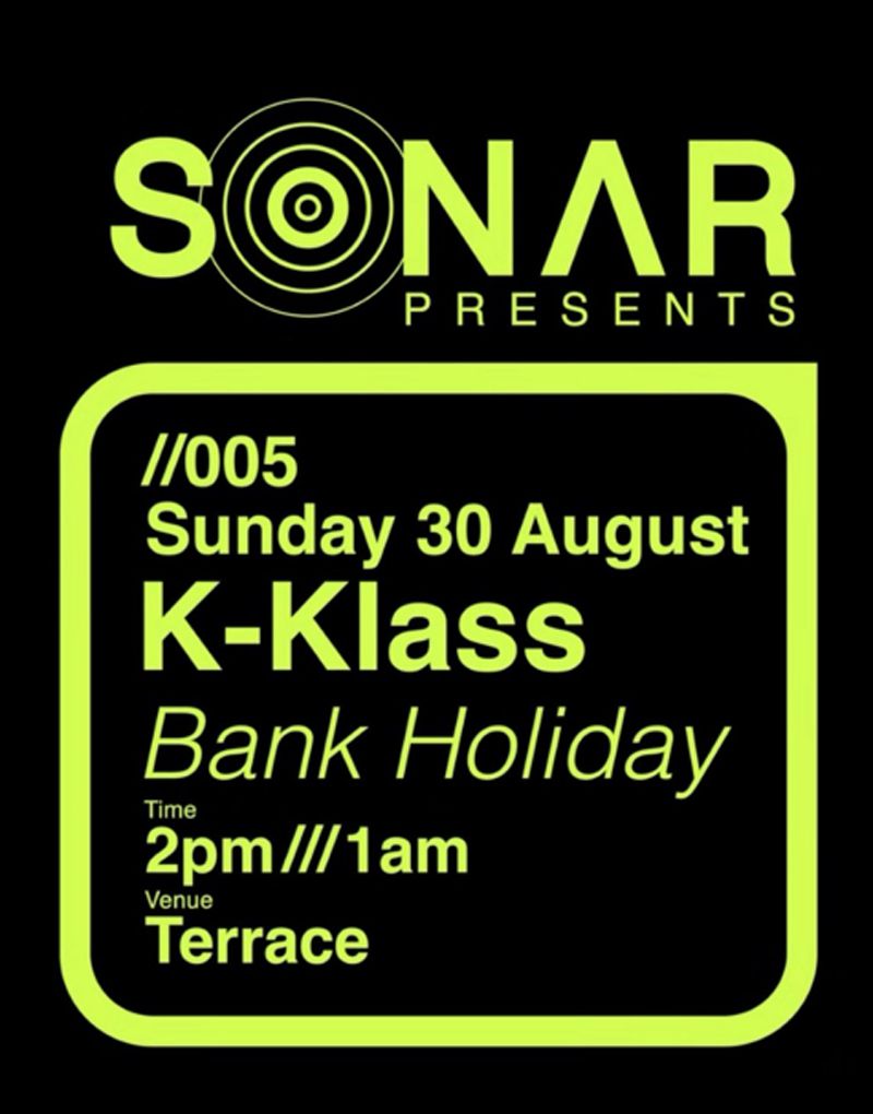 Sonar Event at the Terrace Poster